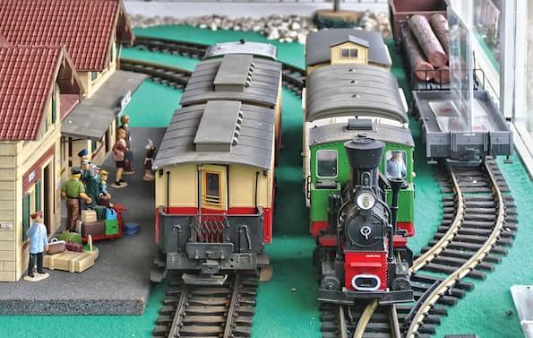 Model railway trains.