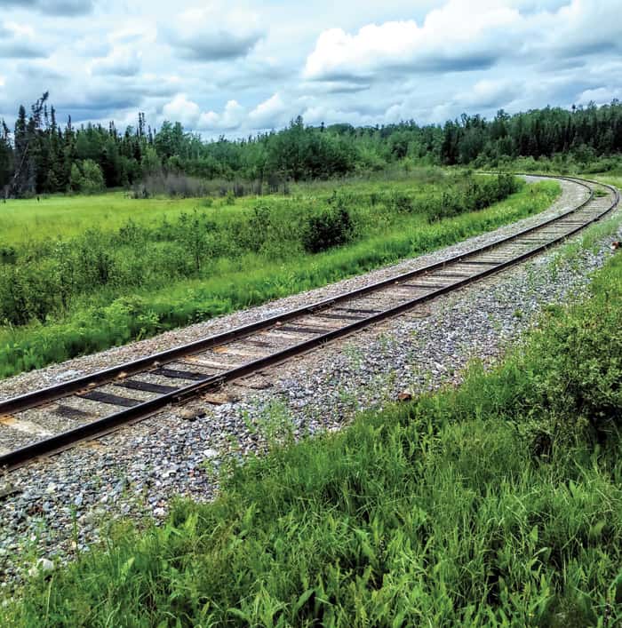 rail lines north of Gillam