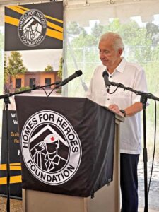 Homes for Heroes Chair, Barry Remple at the sod turning