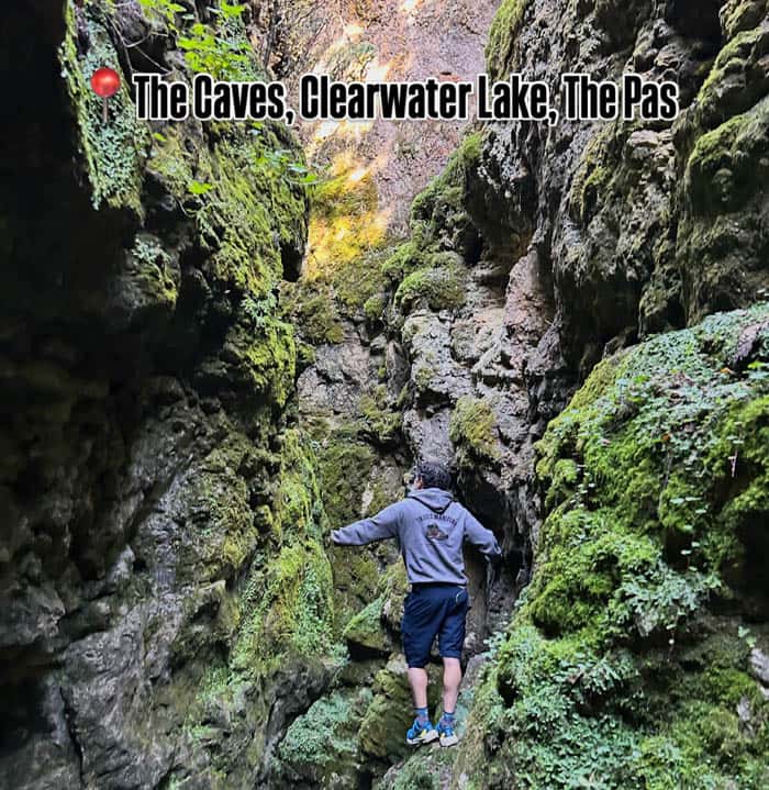 The Caves at Clearwater Lake near The Pas